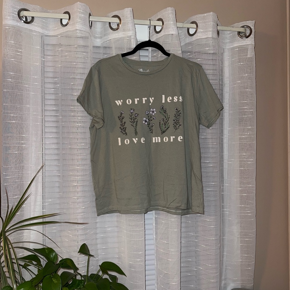 Fleurish Sage Green Graphic Tee